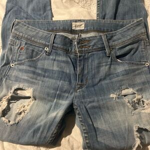 Hudson Women's Light Blue Distressed Jeans